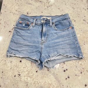 Levi’s high-rise denim shorts